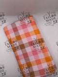 COOR - ORANGE PINK PLAID
