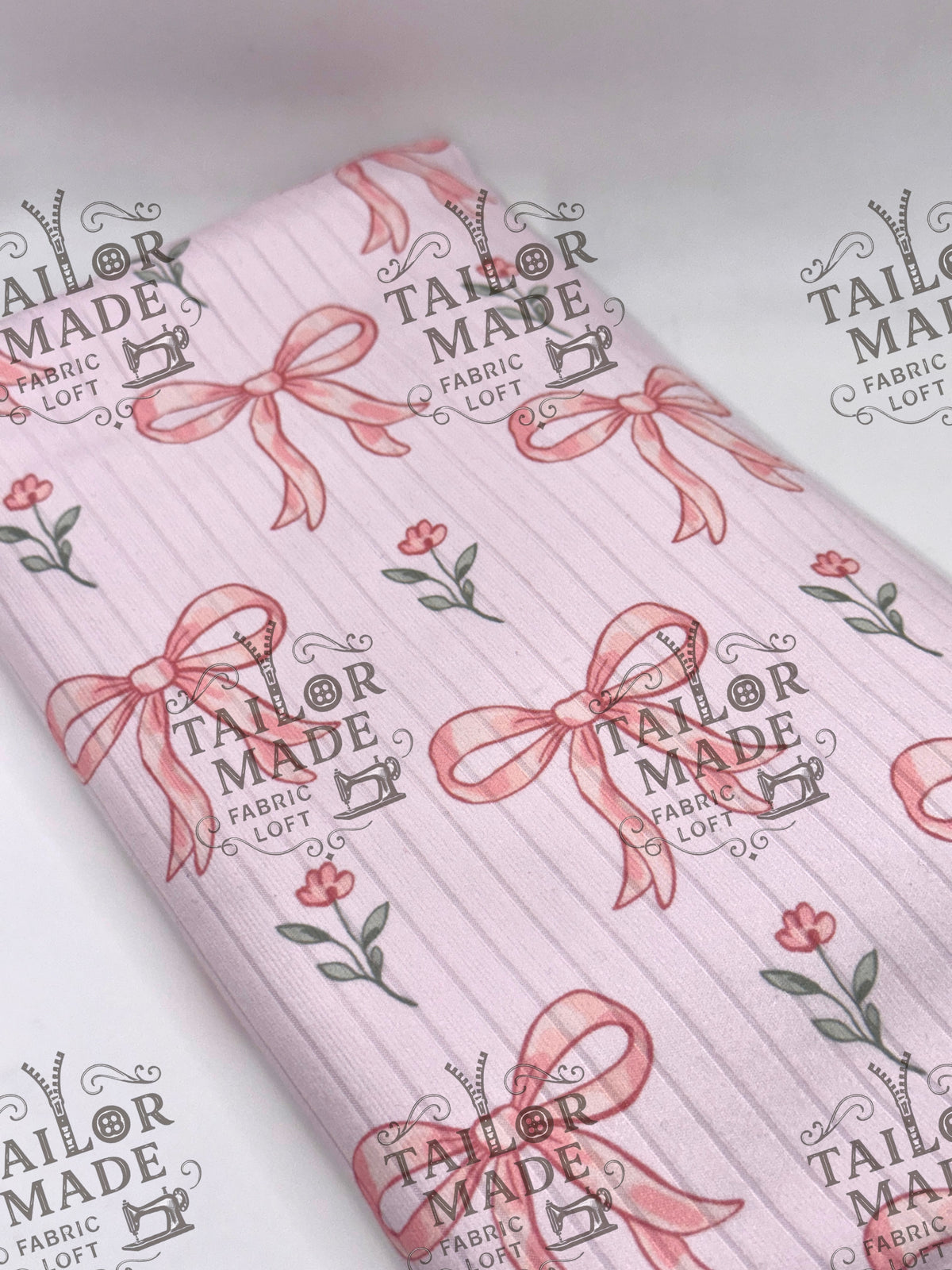 MISCF - FLOWER PINK BOWS - RIB
