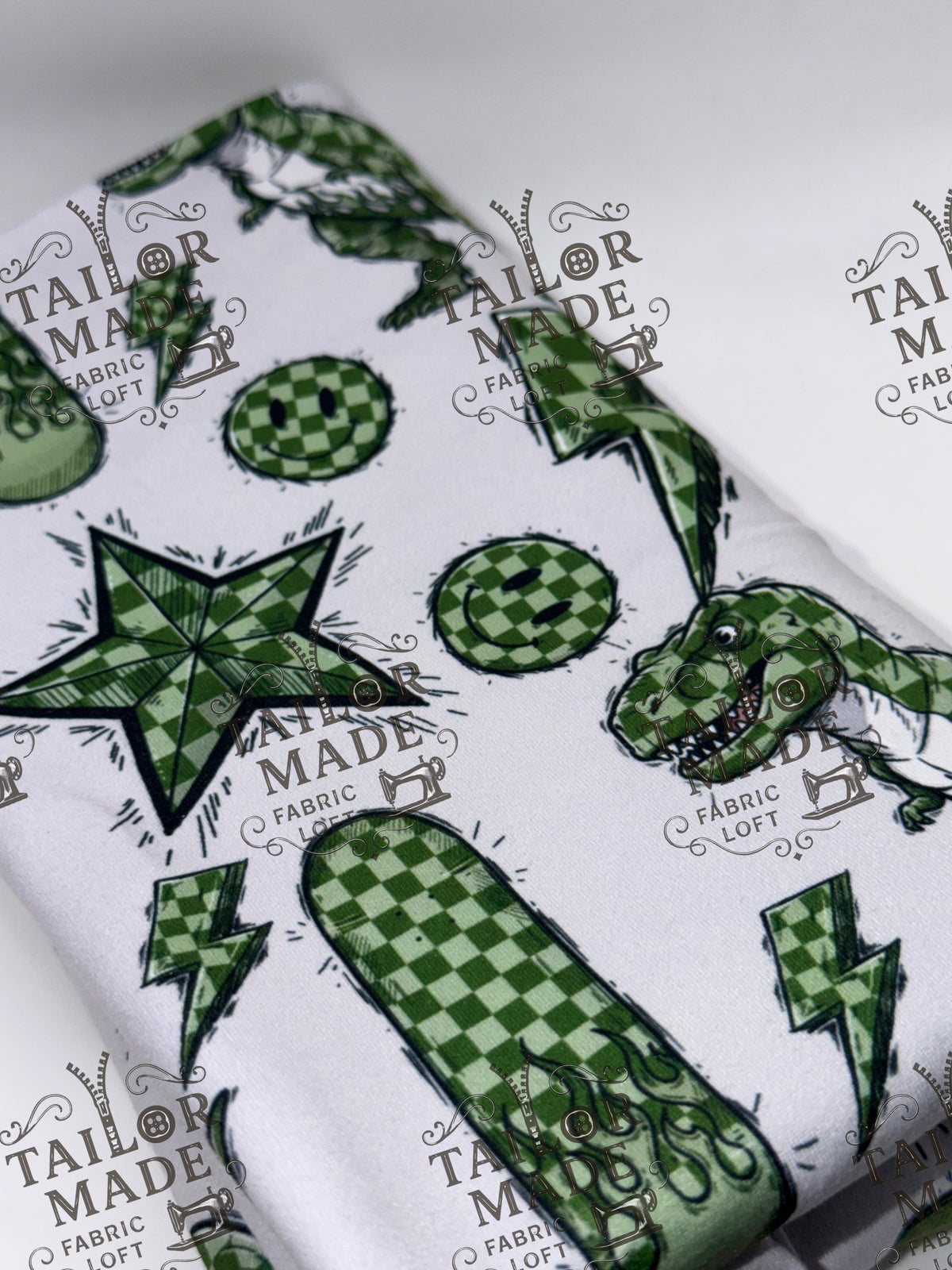 MISC - GREEN CHECK DINO