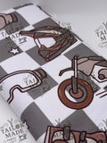 MISC - GREY CHECKERED DIRT BIKE