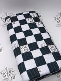 COOR - CHECKERED B/W -RIB