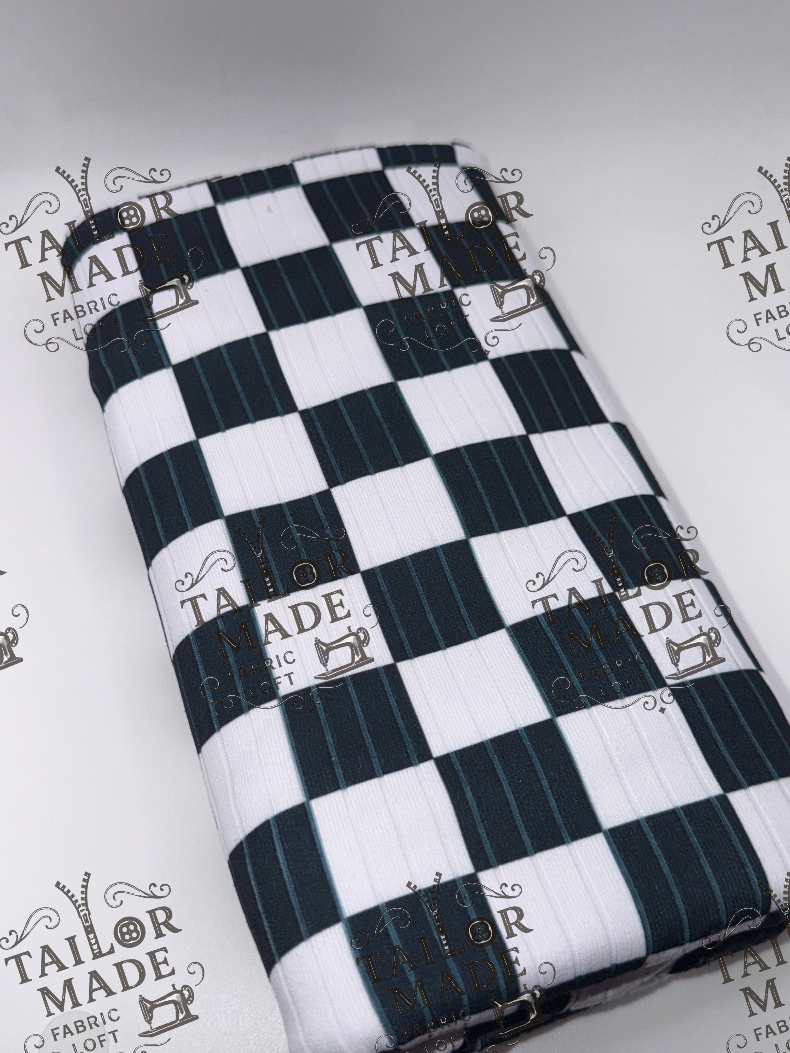 COOR - CHECKERED B/W -RIB