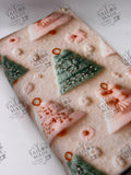 HOL - TREE EMBOSSED ORNAMENT