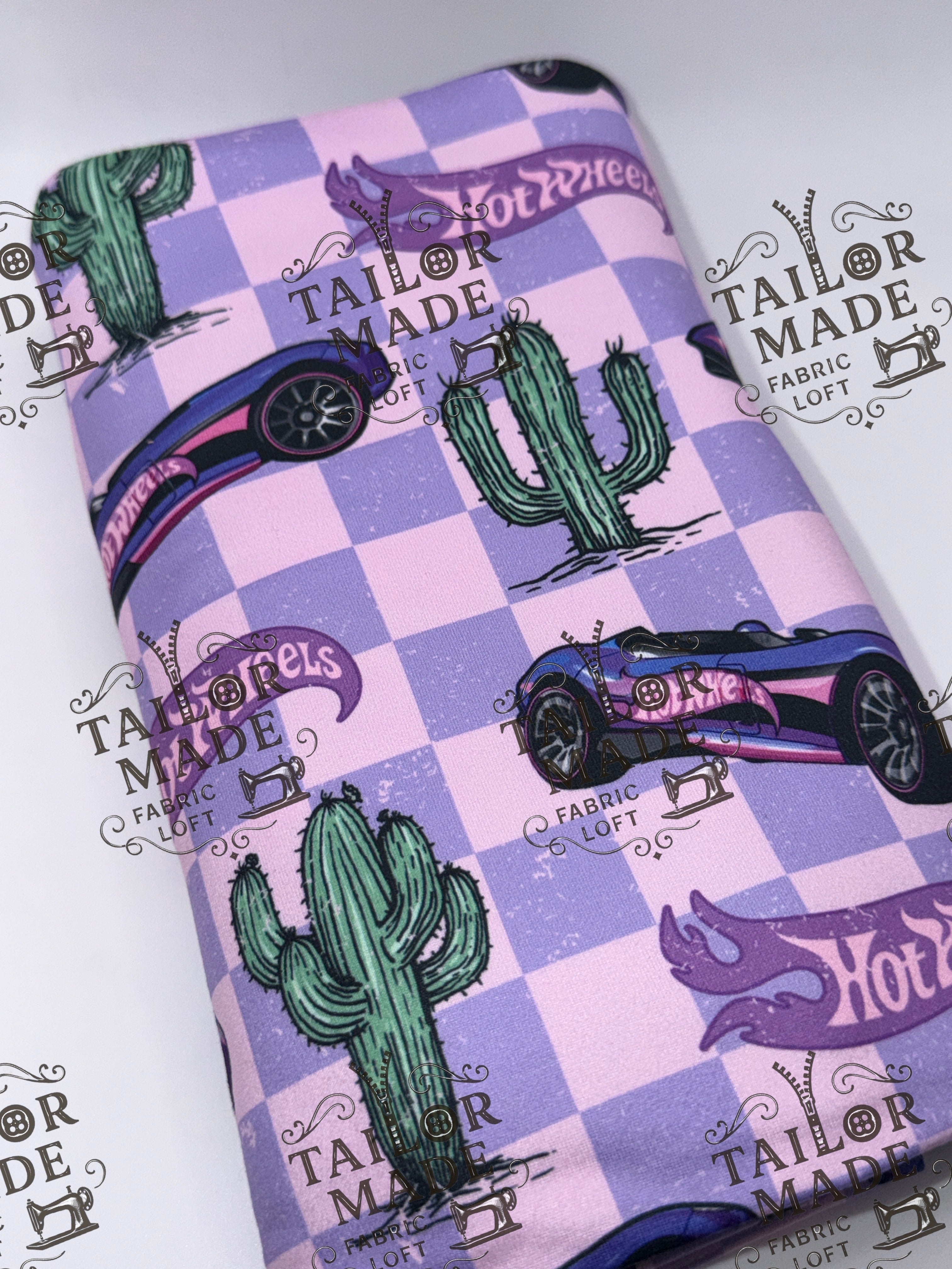 KS - PURPLE CHECKERED WHEELS