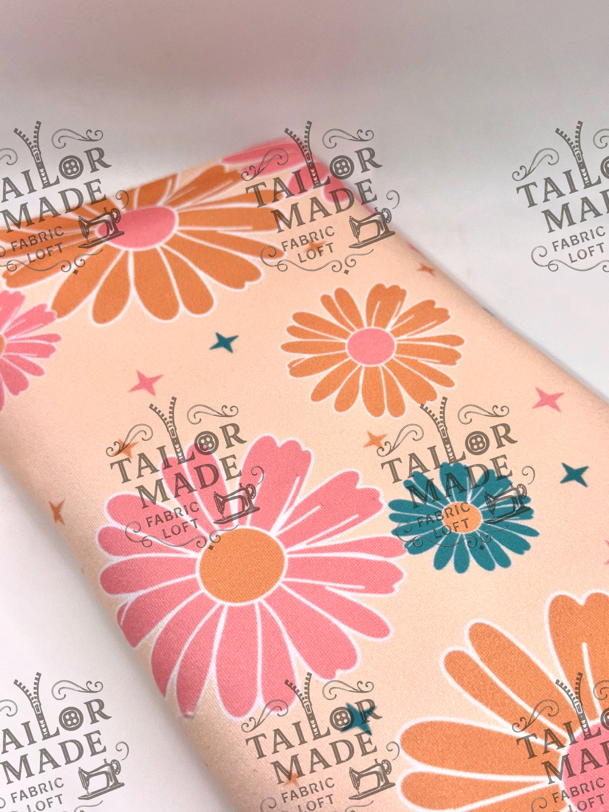 MISCF - PINK AND TEAL FLORAL STARS