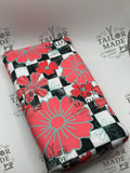 MISCF - CHECKERED PINK FLOWERS