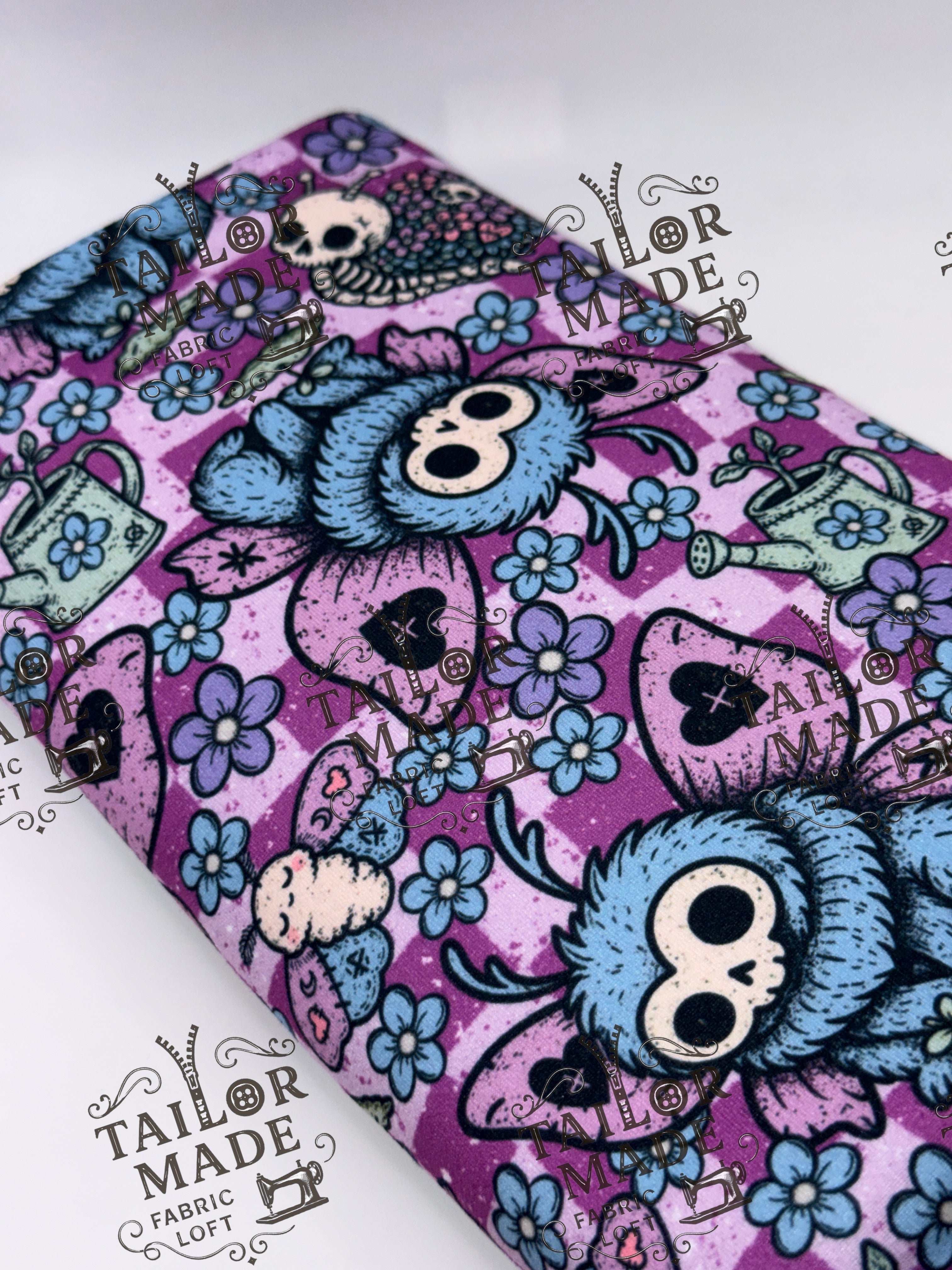 HOL - PURPLE CHECK CRITTER FLORAL