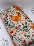 MISCF - CHICKEN FLOWERS ROOSTERS - RIB