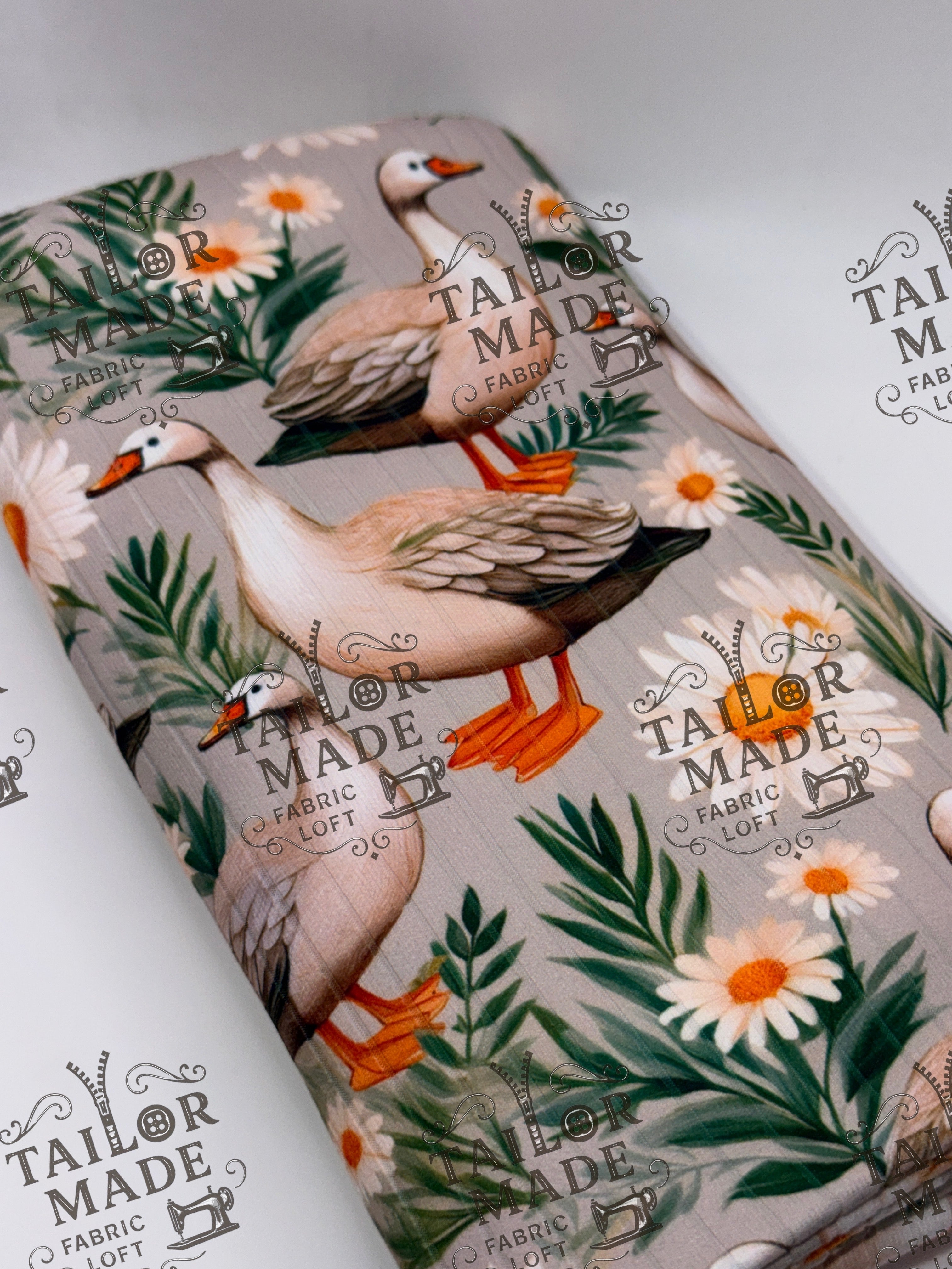 MISCF - DUCK FLORAL PATCH - RIB