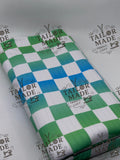 COOR - CHECKERED GREEN AND BLUE - RIB