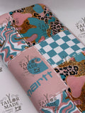 LAVEE - BLUE CHEETAH PINK CART PATCH