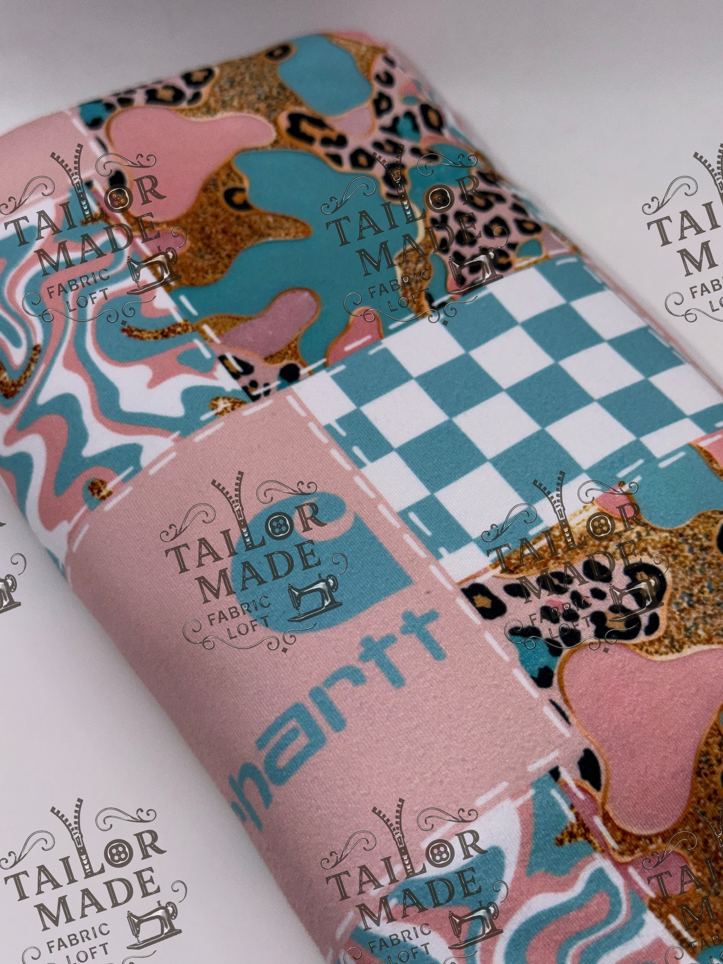 LAVEE - BLUE CHEETAH PINK CART PATCH
