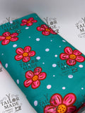 MISCF - TEAL AND PINK FLORAL