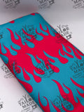 COOR - PINK AND TEAL FLAME