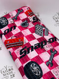 LAVEE - PINK CHECKERED SNAP - RIB