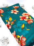 MISCF - TEAL TROPICAL FLORAL