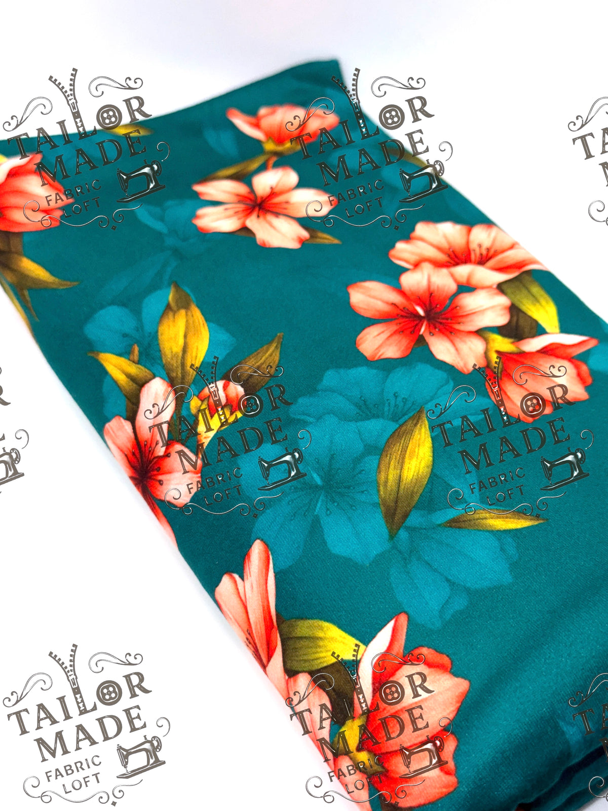 MISCF - TEAL TROPICAL FLORAL