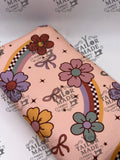 MISCF - BOHO CHECK RAINBOW FLOWERS