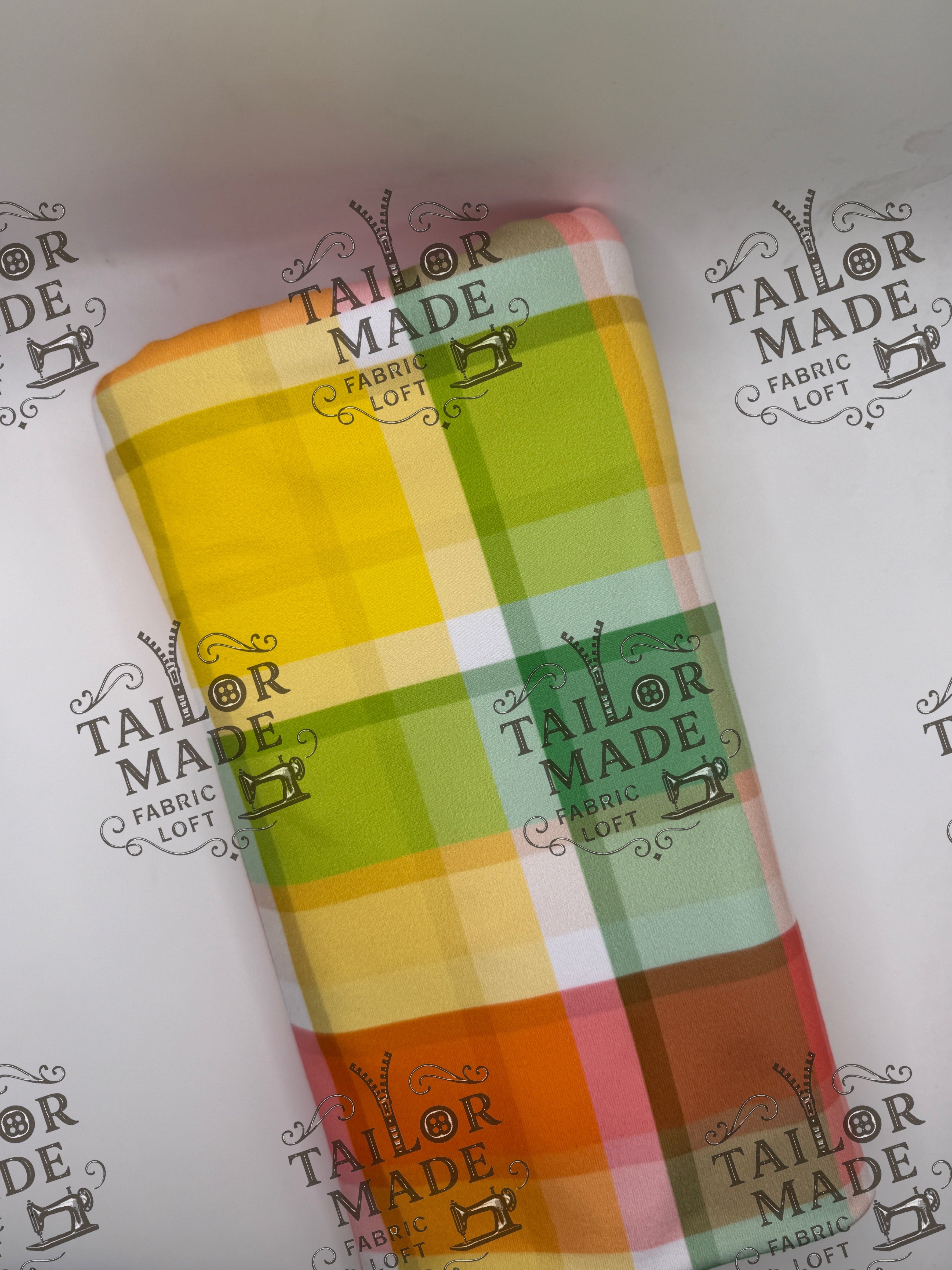 COOR - YELLOW AND ORANGE PLAID