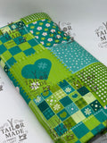 MISC - GREEN HEART PATCHWORK - RIB
