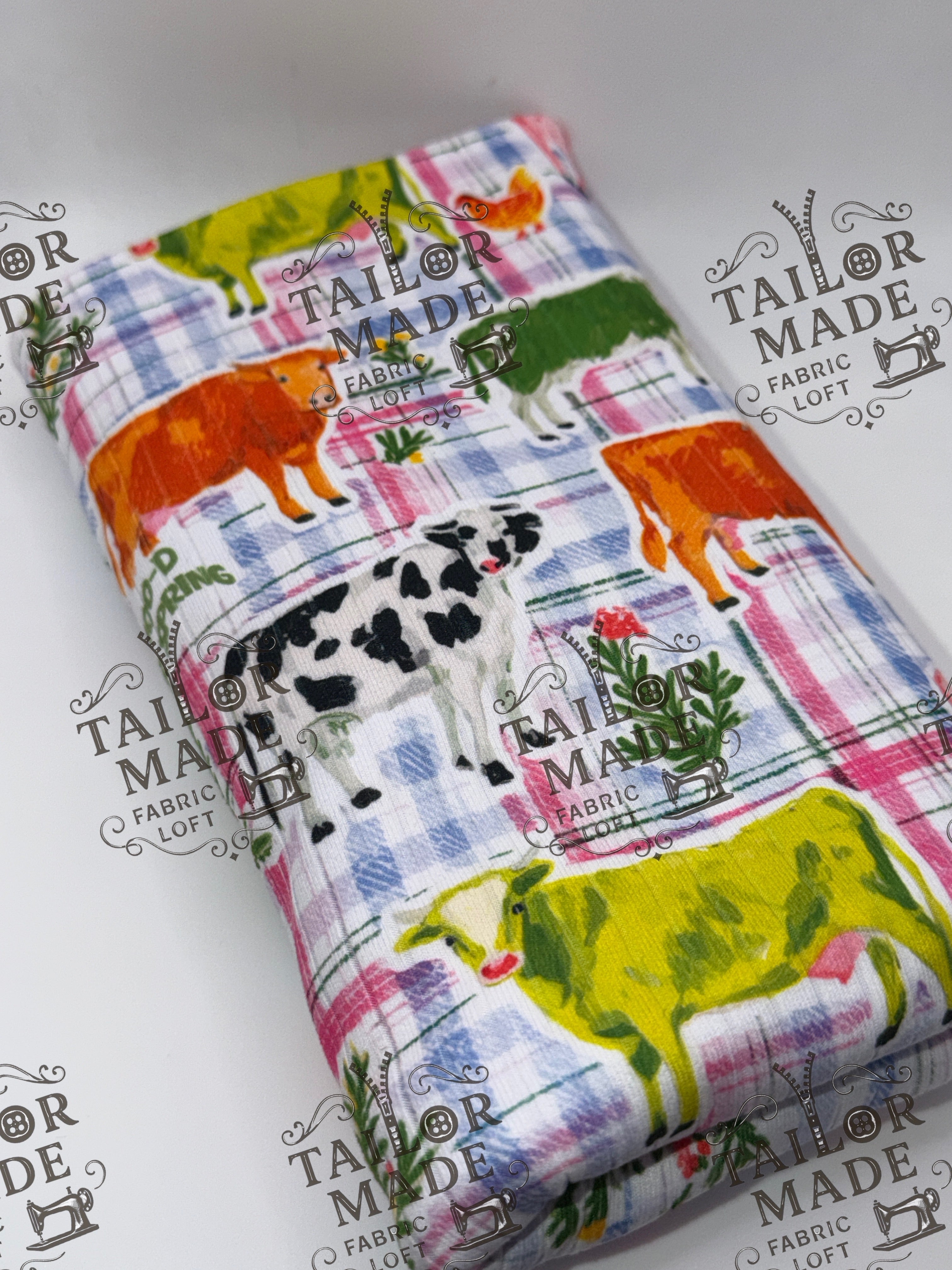 MISC - PLAID COWS - RIB