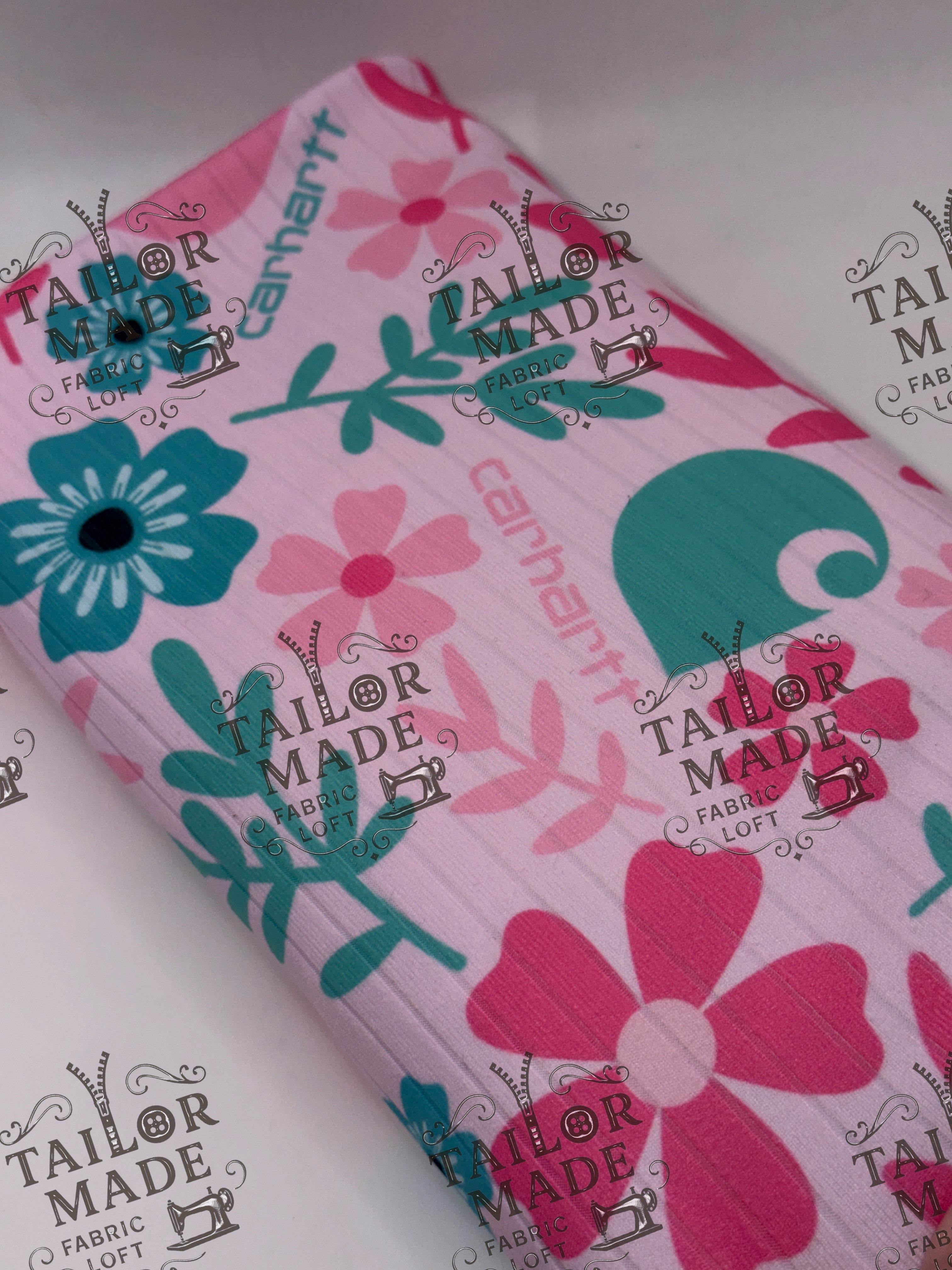 LAVEE - FLORAL PINK AND TEAL CART - RIB