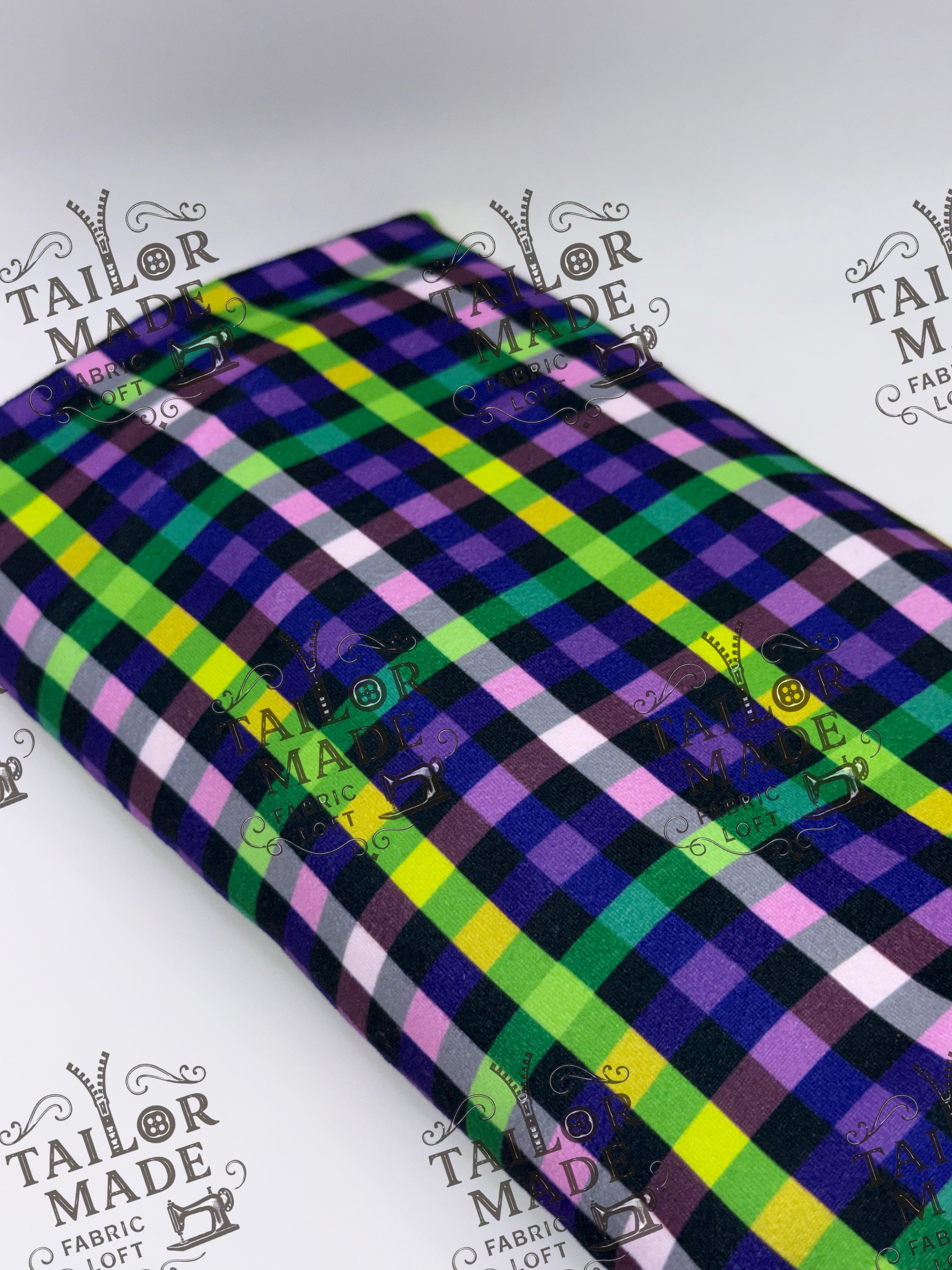 COOR - PURPLE / LIME PLAID