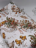 MISCF - FLORAL BOW DUCKS - RIB