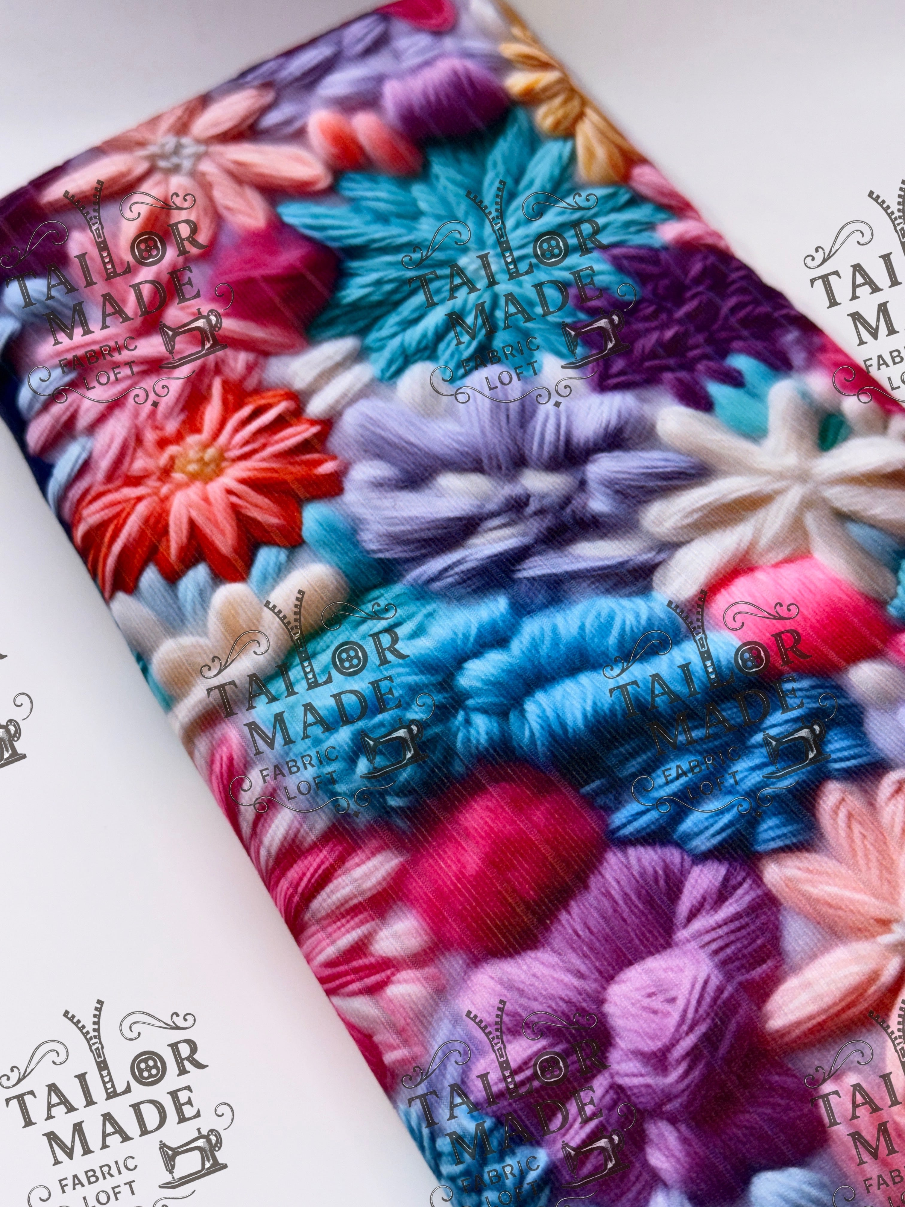 MISCF - KNIT FLOWERS - RIB