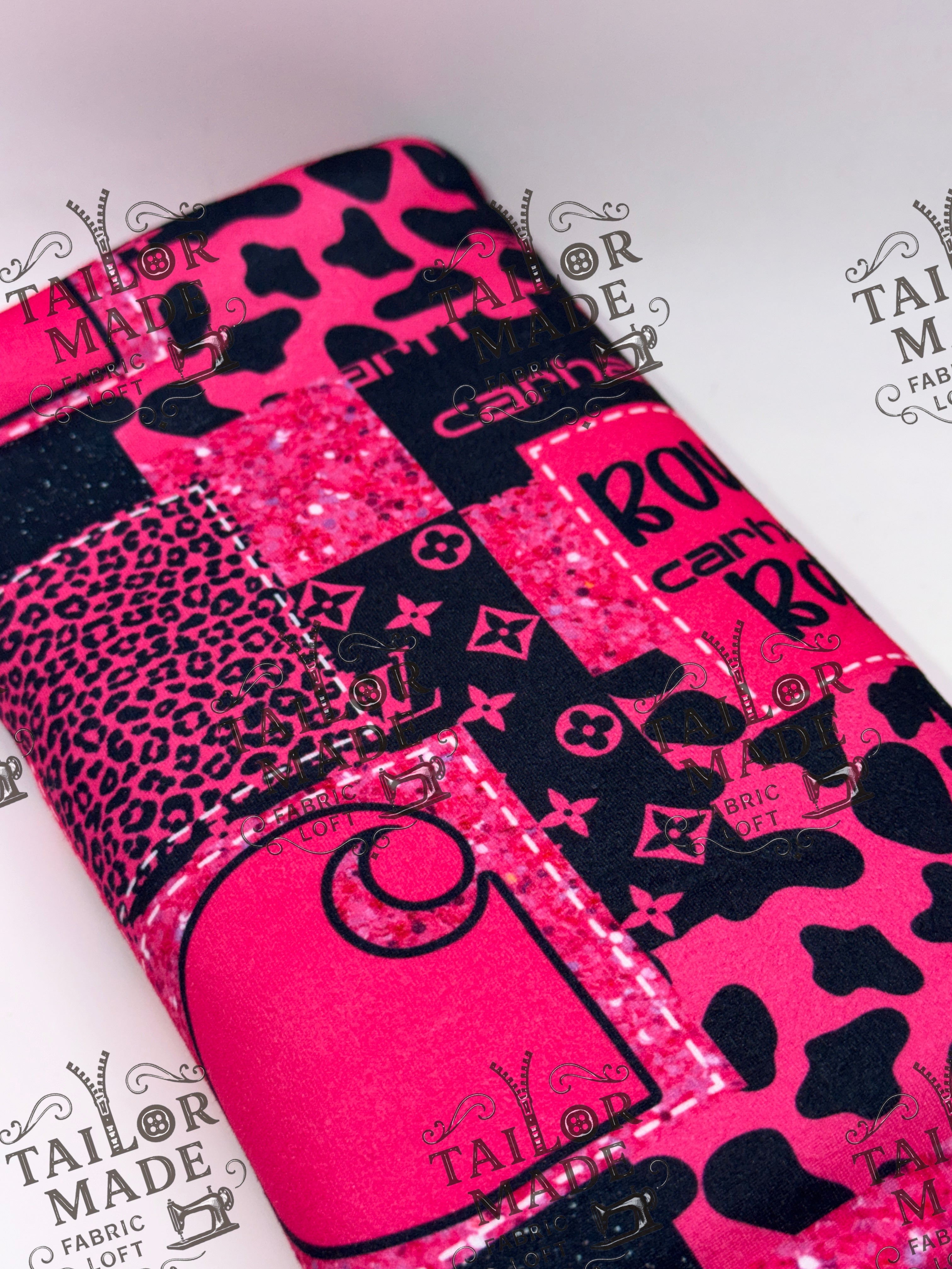 LAVEE - HOT PINK CART COW PATCH