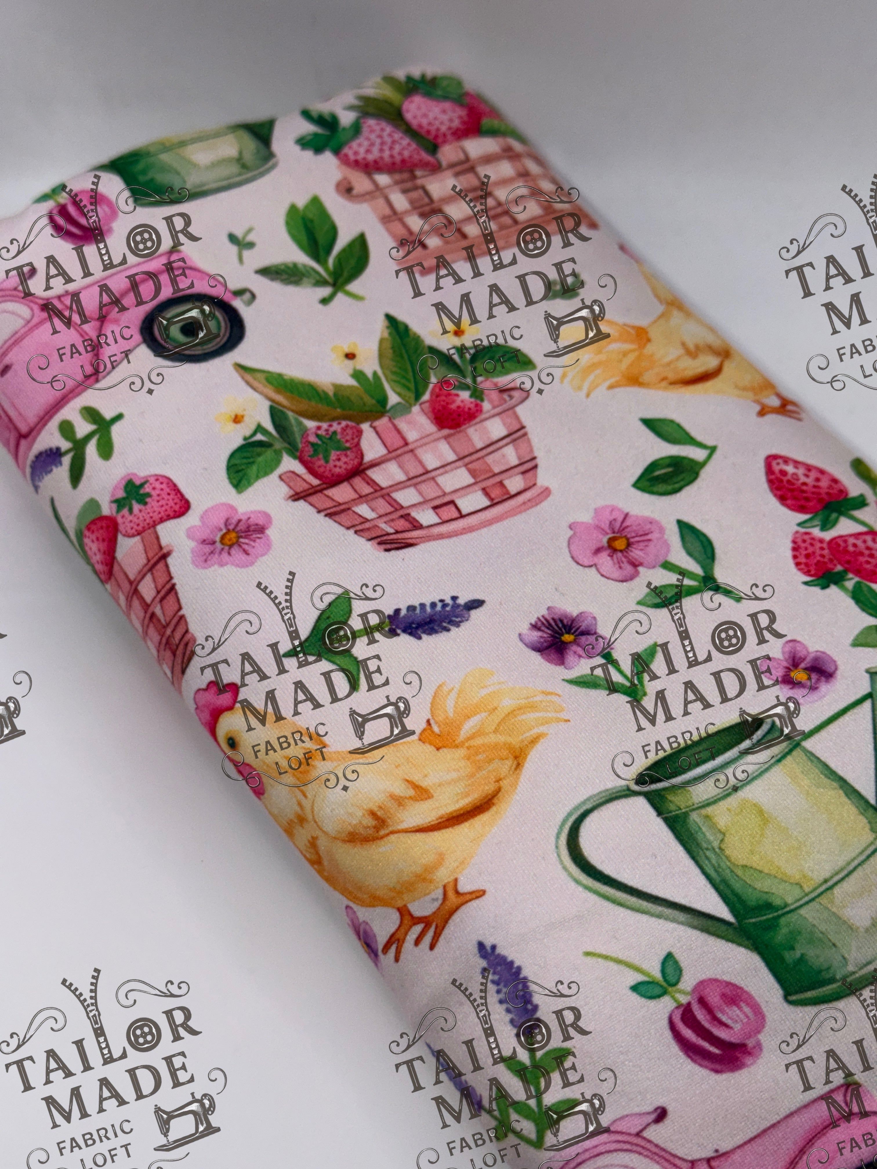 MISCF - CHICKEN FLORAL WATER POT