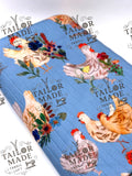 MISC - VINTAGE BLUE CHICKENS - RIB