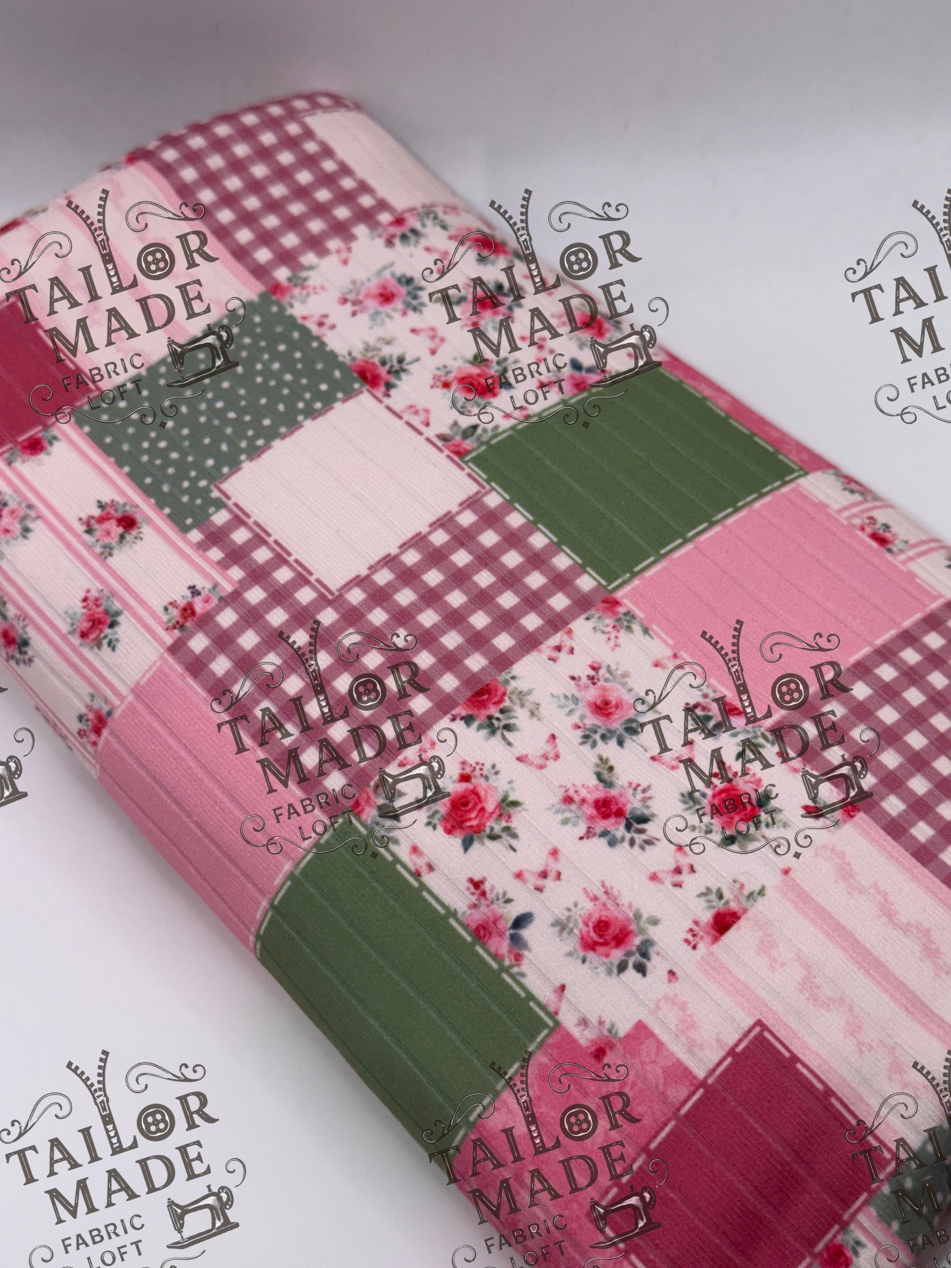 MISCF - FLORAL PATCHWORK- RIB