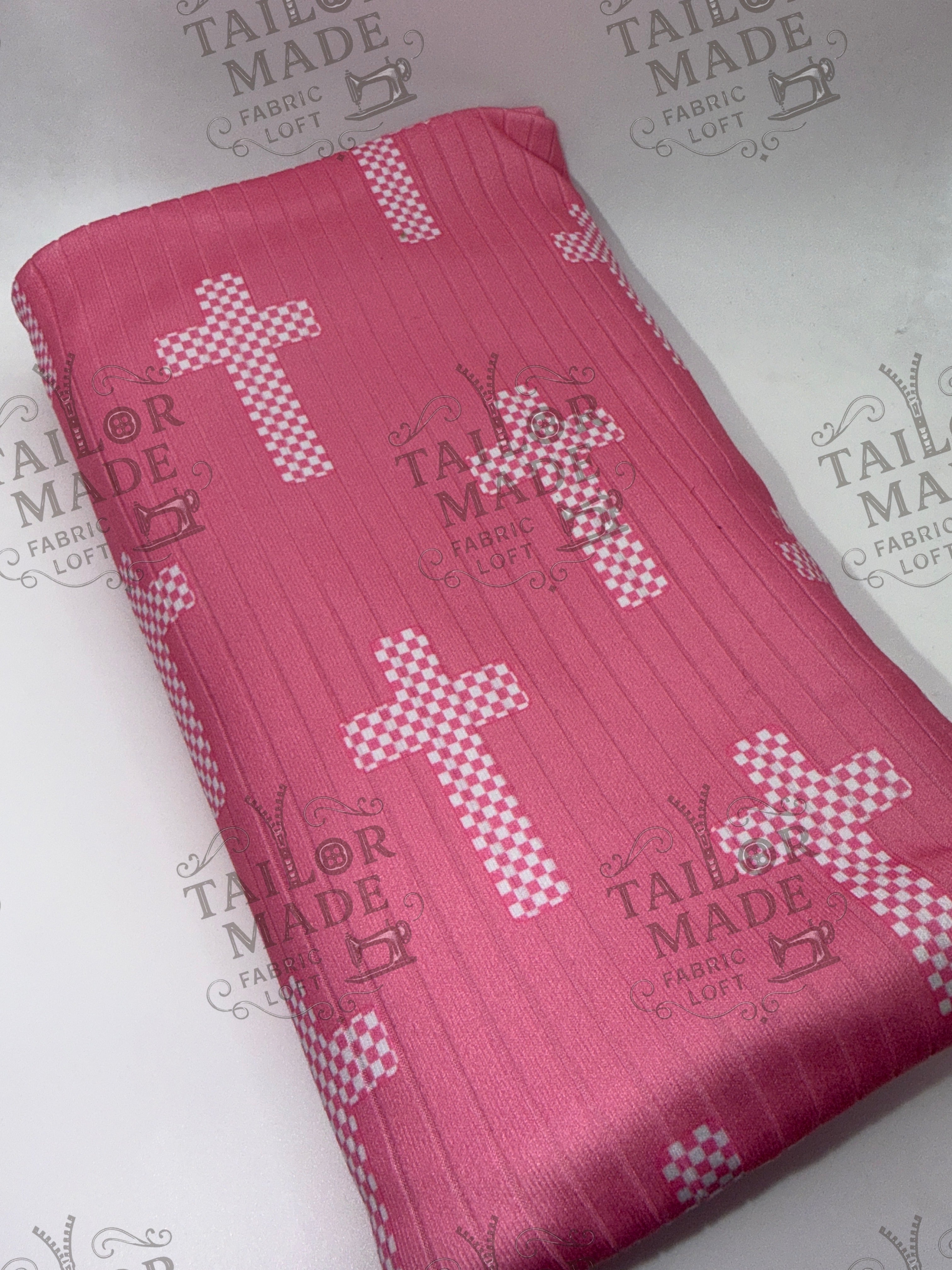 MISC - PINK CROSS - RIB