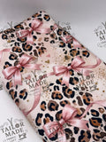 MISC - CHEETAH PINK BOW
