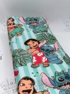 DY- ALIEN AND GIRL FLORAL STRIPES
