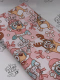HOL - BLUE DOG PINK/ WHITE CHECK